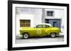 Cuba Fuerte Collection - Lime Green Pontiac 1953 Original Classic Car-Philippe Hugonnard-Framed Photographic Print