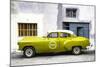 Cuba Fuerte Collection - Lime Green Pontiac 1953 Original Classic Car-Philippe Hugonnard-Mounted Photographic Print