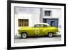 Cuba Fuerte Collection - Lime Green Pontiac 1953 Original Classic Car-Philippe Hugonnard-Framed Photographic Print