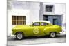 Cuba Fuerte Collection - Lime Green Pontiac 1953 Original Classic Car-Philippe Hugonnard-Mounted Photographic Print