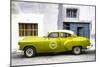 Cuba Fuerte Collection - Lime Green Pontiac 1953 Original Classic Car-Philippe Hugonnard-Mounted Photographic Print