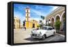 Cuba Fuerte Collection - Main square of Santa Clara-Philippe Hugonnard-Framed Stretched Canvas