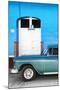 Cuba Fuerte Collection - Old Blue Car II-Philippe Hugonnard-Mounted Photographic Print