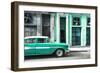 Cuba Fuerte Collection - Old Classic American Green Car-Philippe Hugonnard-Framed Photographic Print
