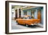 Cuba Fuerte Collection - Old Cuban Orange Car-Philippe Hugonnard-Framed Photographic Print