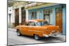 Cuba Fuerte Collection - Old Cuban Orange Car-Philippe Hugonnard-Mounted Photographic Print