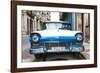 Cuba Fuerte Collection - Old Ford Blue Car-Philippe Hugonnard-Framed Photographic Print