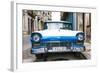 Cuba Fuerte Collection - Old Ford Blue Car-Philippe Hugonnard-Framed Photographic Print