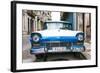 Cuba Fuerte Collection - Old Ford Blue Car-Philippe Hugonnard-Framed Photographic Print