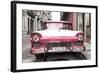 Cuba Fuerte Collection - Old Ford Pink Car-Philippe Hugonnard-Framed Photographic Print