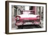 Cuba Fuerte Collection - Old Ford Pink Car-Philippe Hugonnard-Framed Photographic Print