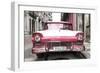 Cuba Fuerte Collection - Old Ford Pink Car-Philippe Hugonnard-Framed Photographic Print