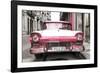 Cuba Fuerte Collection - Old Ford Pink Car-Philippe Hugonnard-Framed Photographic Print