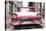 Cuba Fuerte Collection - Old Ford Pink Car-Philippe Hugonnard-Stretched Canvas