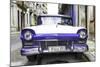 Cuba Fuerte Collection - Old Ford Purple Car-Philippe Hugonnard-Mounted Photographic Print