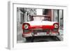 Cuba Fuerte Collection - Old Ford Red Car-Philippe Hugonnard-Framed Photographic Print