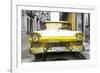 Cuba Fuerte Collection - Old Ford Yellow Car-Philippe Hugonnard-Framed Photographic Print