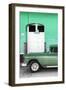 Cuba Fuerte Collection - Old Green Car II-Philippe Hugonnard-Framed Photographic Print