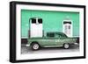 Cuba Fuerte Collection - Old Green Car-Philippe Hugonnard-Framed Photographic Print
