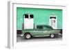 Cuba Fuerte Collection - Old Green Car-Philippe Hugonnard-Framed Photographic Print