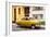 Cuba Fuerte Collection - Old Orange Car in the Streets of Havana-Philippe Hugonnard-Framed Photographic Print