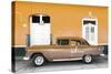 Cuba Fuerte Collection - Old Orange Car-Philippe Hugonnard-Stretched Canvas