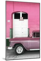 Cuba Fuerte Collection - Old Pink Car II-Philippe Hugonnard-Mounted Photographic Print