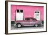 Cuba Fuerte Collection - Old Pink Car-Philippe Hugonnard-Framed Photographic Print