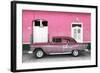 Cuba Fuerte Collection - Old Pink Car-Philippe Hugonnard-Framed Photographic Print