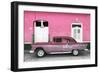 Cuba Fuerte Collection - Old Pink Car-Philippe Hugonnard-Framed Photographic Print