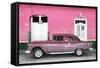 Cuba Fuerte Collection - Old Pink Car-Philippe Hugonnard-Framed Stretched Canvas