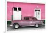 Cuba Fuerte Collection - Old Pink Car-Philippe Hugonnard-Framed Photographic Print