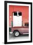 Cuba Fuerte Collection - Old Red Car II-Philippe Hugonnard-Framed Photographic Print