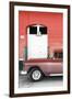 Cuba Fuerte Collection - Old Red Car II-Philippe Hugonnard-Framed Premium Photographic Print