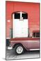 Cuba Fuerte Collection - Old Red Car II-Philippe Hugonnard-Mounted Photographic Print