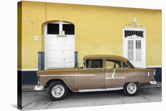 Cuba Fuerte Collection - Old Yellow Car-Philippe Hugonnard-Stretched Canvas