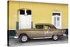 Cuba Fuerte Collection - Old Yellow Car-Philippe Hugonnard-Stretched Canvas