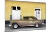 Cuba Fuerte Collection - Old Yellow Car-Philippe Hugonnard-Mounted Photographic Print