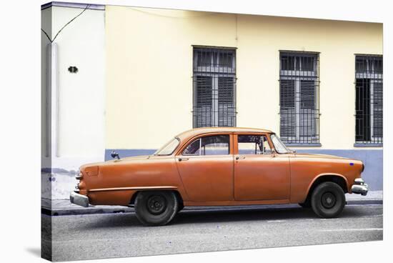 Cuba Fuerte Collection - Orange Car-Philippe Hugonnard-Stretched Canvas