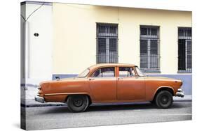 Cuba Fuerte Collection - Orange Car-Philippe Hugonnard-Stretched Canvas