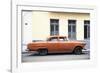 Cuba Fuerte Collection - Orange Car-Philippe Hugonnard-Framed Photographic Print