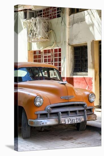 Cuba Fuerte Collection - Orange Chevrolet of Havana-Philippe Hugonnard-Stretched Canvas