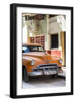 Cuba Fuerte Collection - Orange Chevrolet of Havana-Philippe Hugonnard-Framed Photographic Print