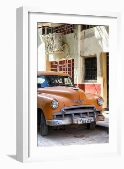 Cuba Fuerte Collection - Orange Chevrolet of Havana-Philippe Hugonnard-Framed Photographic Print