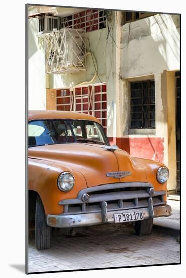 Cuba Fuerte Collection - Orange Chevrolet of Havana-Philippe Hugonnard-Mounted Photographic Print