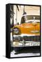 Cuba Fuerte Collection - Orange Chevy Classic Car-Philippe Hugonnard-Framed Stretched Canvas