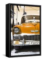 Cuba Fuerte Collection - Orange Chevy Classic Car-Philippe Hugonnard-Framed Stretched Canvas