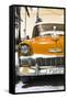 Cuba Fuerte Collection - Orange Chevy Classic Car-Philippe Hugonnard-Framed Stretched Canvas