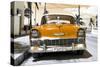 Cuba Fuerte Collection - Orange Chevy-Philippe Hugonnard-Stretched Canvas