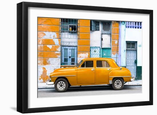 Cuba Fuerte Collection - Orange Classic American Car-Philippe Hugonnard-Framed Photographic Print